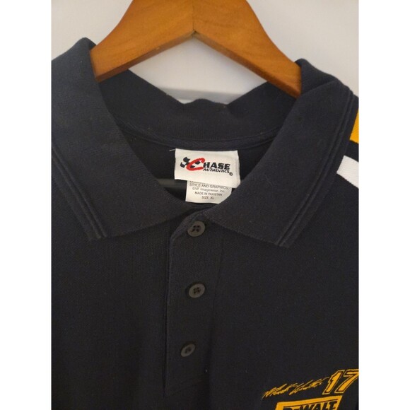 #73 Chase Authentic Men Polo XL Black Matt Kenseth Dewalt Racing Embroidered - Picture 3 of 4